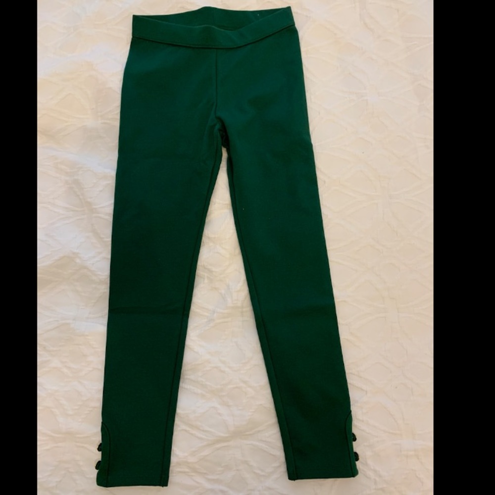 Janie and Jack Button Cuff Ponte Pant Size 7 (Available)